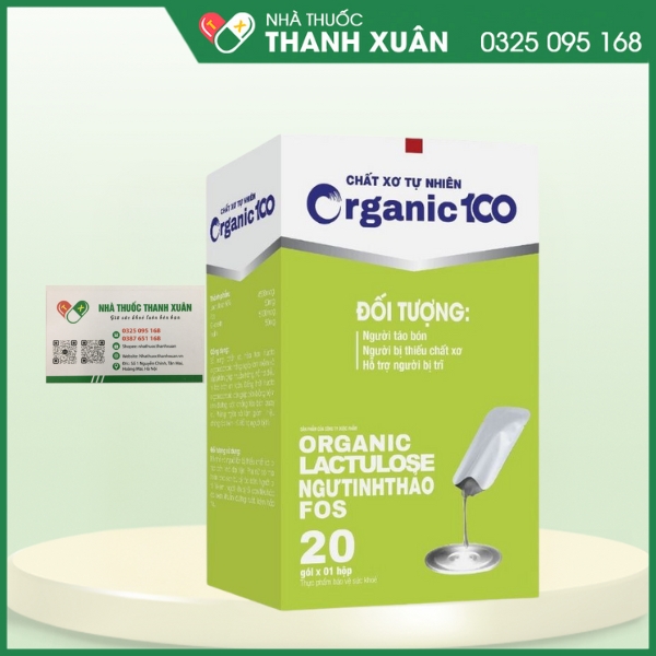 Chất Xơ Hòa Tan ORGANIC 100 - Bổ sung chất xơ cho cơ thể, giúp nhuận tràng